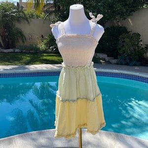Adorable, Sincerely Jules checkered, ruffled sundress | Size S|Small